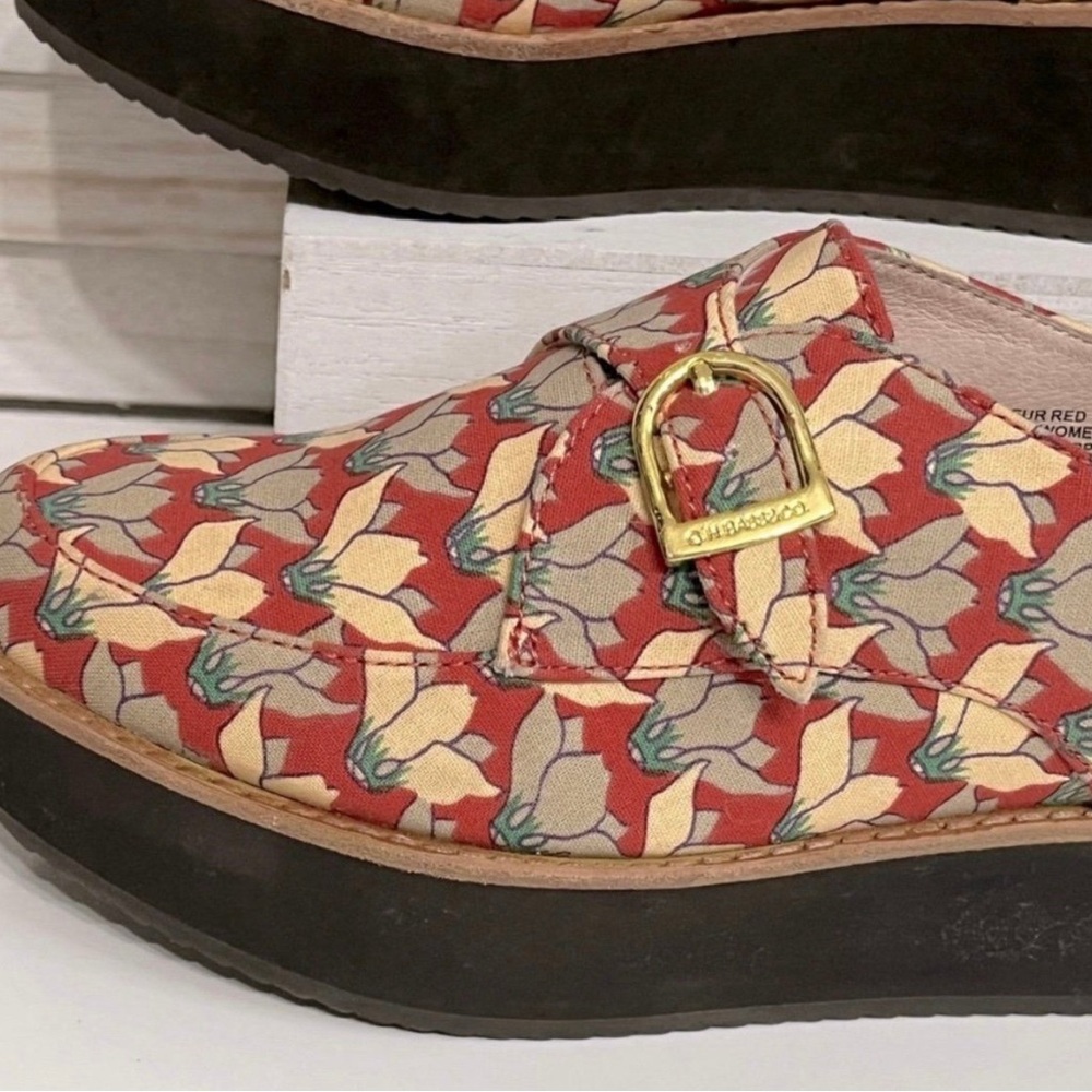 Rachel Antonoff Red and Cream Platform Shoes - Picture 5 of 10